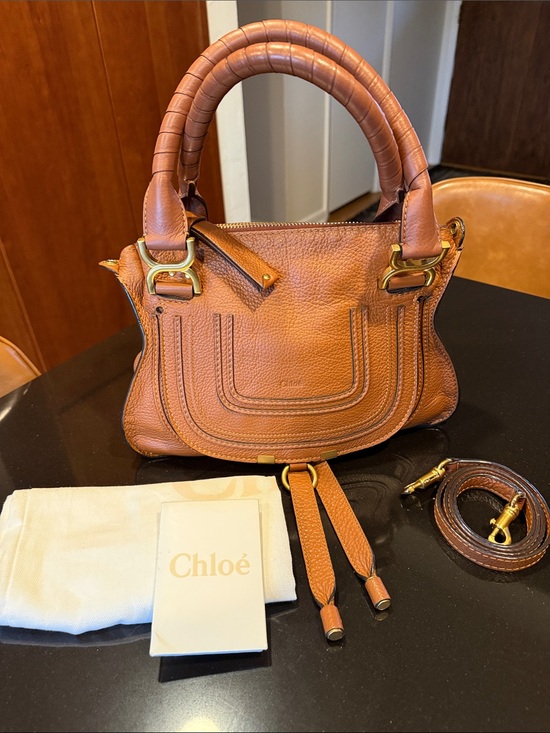 Chloe Handbags - Chloe Small Marcie Satchel Cross Body Bag